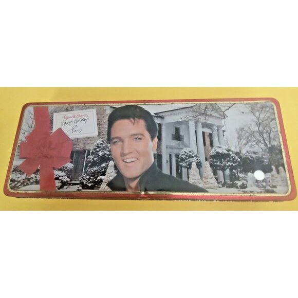 Russell Stover Elvis Presley Collectible  Christmas candy tins 1997 & 1998 - Picture 8 of 14